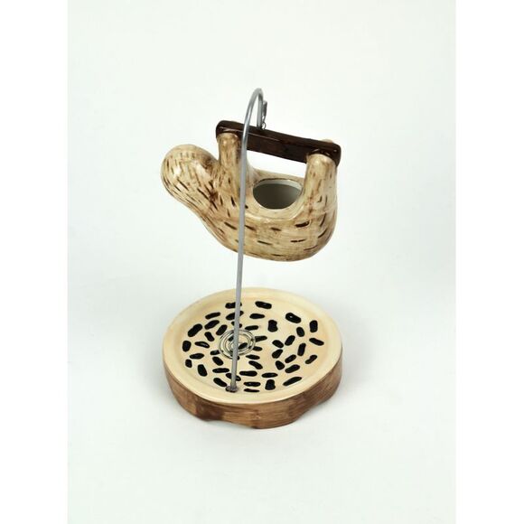 Ceramic Hanging Sloth Succulent Planter Photo Holder Pot Stand - Picture 3 of 4